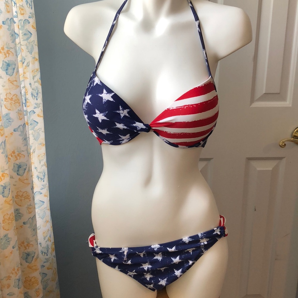 Xhilaration Patriotic Bikini XL